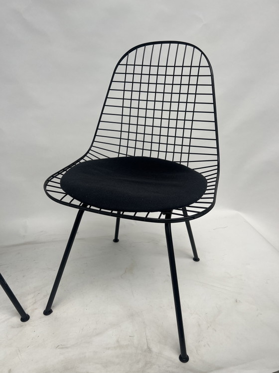 Image 1 of Two Vitra Eames Wire Chair DKX-5 chairs set