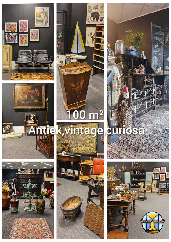 Image 1 of Vintage Chromen/Messing Paddestoel Lamp (Space Age Lamp) Bauhaus/Hollywood Regency Tafel Lamp