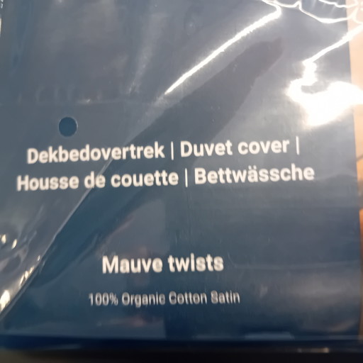 Dekbedovertrek Mauve Twist 140 x 220 cm 