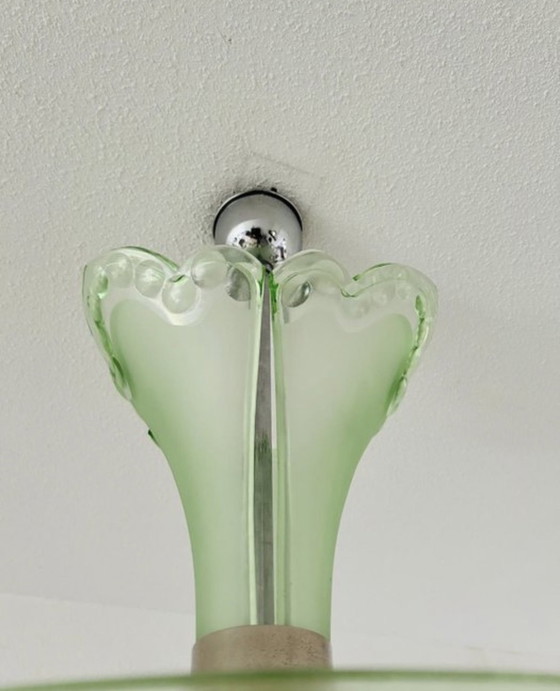 Image 1 of Art Deco plafondlamp / kroonluchter vintage ontwerp