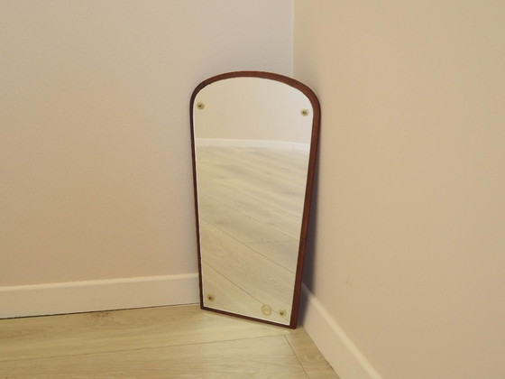 Image 1 of Specchio con cornice in legno, design danese, anni '80, prodotto in Danimarca