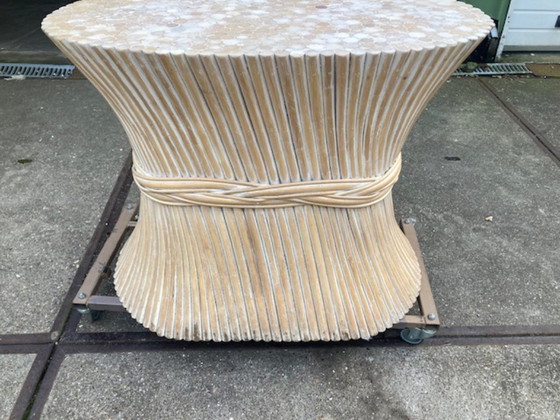 Image 1 of Tavolo da pranzo ovale in bambù McGuire, 1970