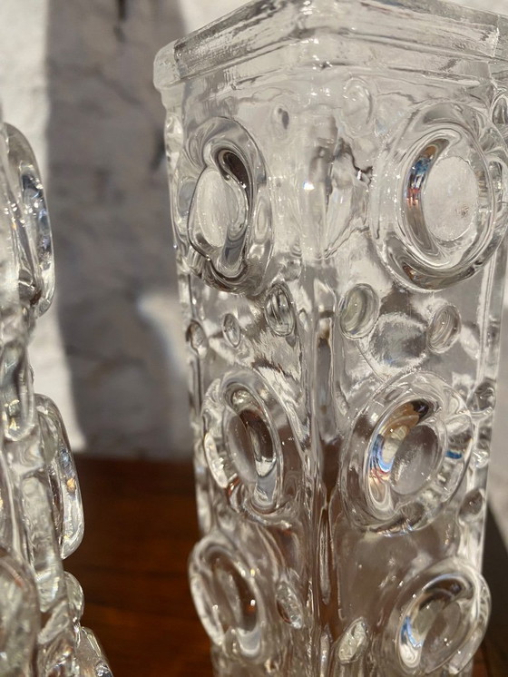 Image 1 of 2 Josef Schott vases for Smalandshyttan 1960s