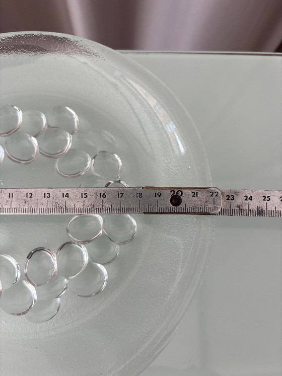 Vintage Pressed Glass Serving Plate – Bubble Wreath Design – kosta boda, Crockery (photo 5 of 5)