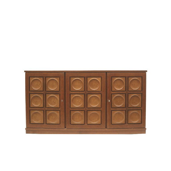 Image 1 of Brutalist Belgisch dressoir van Gerhard Bartels uit de jaren ’70