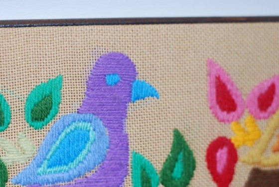 Image 1 of Canvas wandtapijt uit het midden van de 20e eeuw