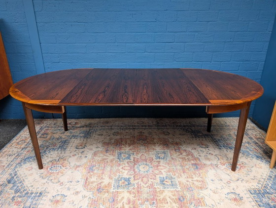 Image 1 of Tavolo da pranzo allungabile vintage, palissandro, anni '60