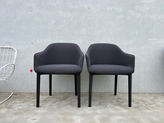 Image 1 of 4x Vitra Softshell Stühle