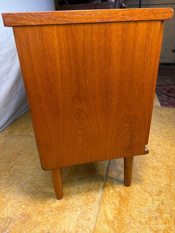 Image 1 of Mid-century retro vintage teak sideboard by Meredew 1960  This elegant teak sideboard by Meredew is a superb example of mid-cent