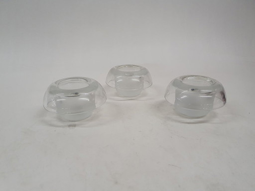 Ensemble de trois bougeoirs « Apollo » de Markku Salo pour Arabia, Finlande, années 1990