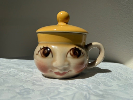 Ditmar Urbach Face Cup Set of 2 Art Object Vintage Pottery – beeldhouwkunst, Ceramic (photo 2 of 9)