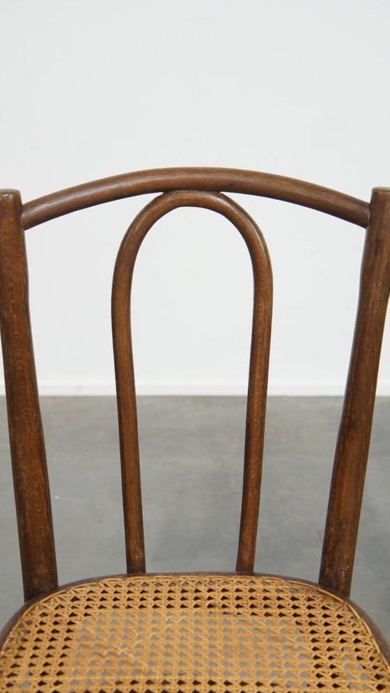 Image 1 of Bistrostuhl im Thonet-Stil mit Geflechtsitz