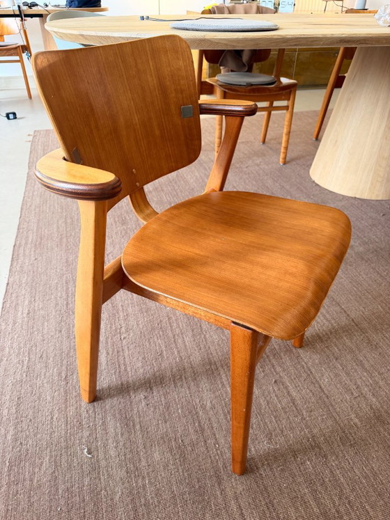 Chaise Domus en Teck, Ilmari Tapiovaara pour Knoll International, Années 50, Édition Rare (photo 7 of 10)