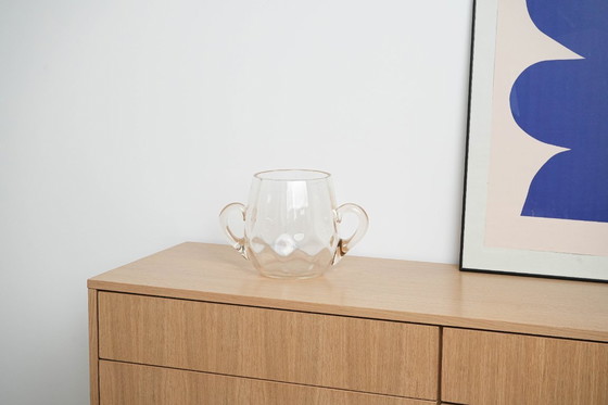 Image 1 of Secchiello per il ghiaccio in vetro, design italiano, anni '70, prodotto in Italia