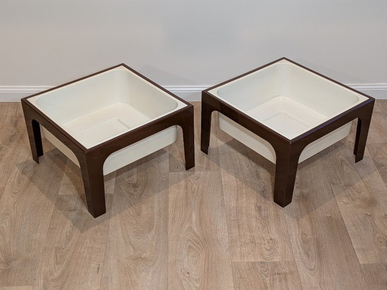 Image 1 of Par de mesas auxiliares "Flair" de Marc Held para Prisunic, 1972 - Space Age Design