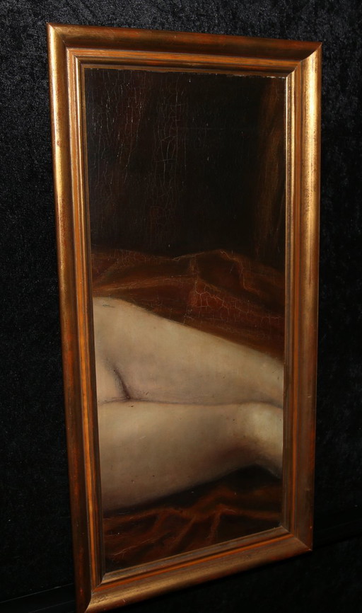 Bernard, Emile Henri - Nu - Oil on hardboard - Unique