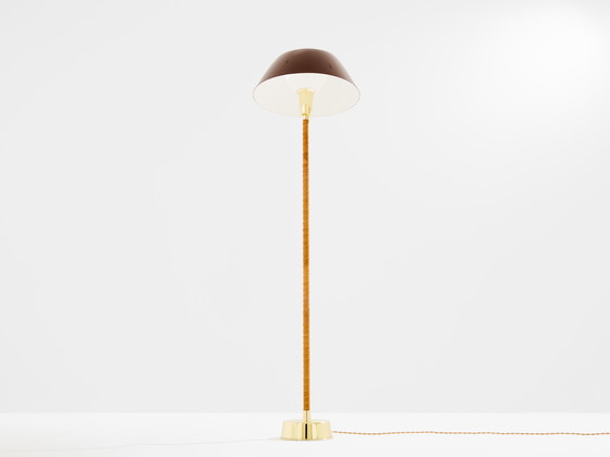 Image 1 of Lisa Johansson-Pape Ihanne Floor Lamp Brass Leather 1950
