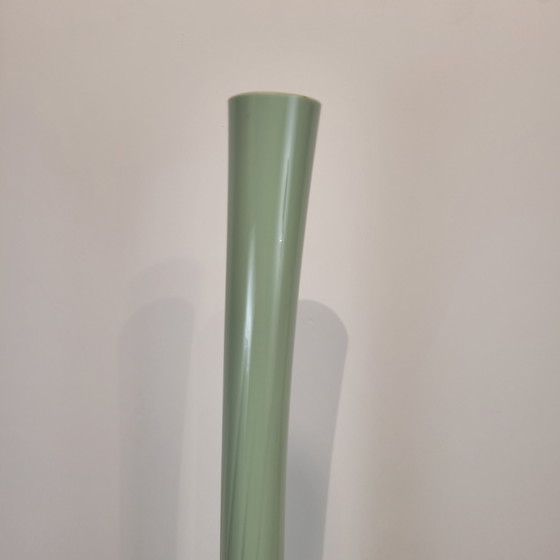 Image 1 of Vase / Soliflore en cristal, vert céladon, années 70 – France