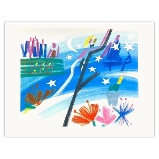 ANONIEM Paysage zeefdruk 1990