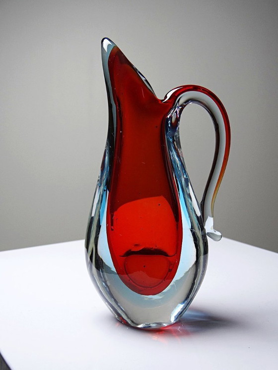 Image 1 of Sommerso pitcher vase att. Flavio Poli, Murano 1960-1970