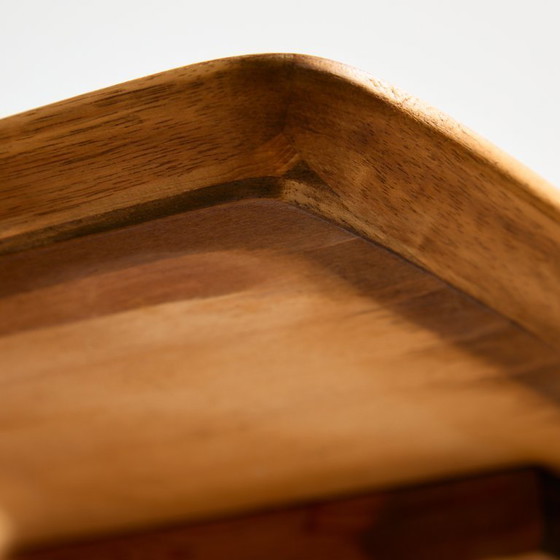 Image 1 of MK11104 Table de salle à manger restaurée en teck et chêne