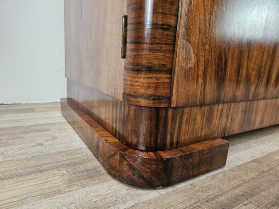 Image 1 of Credenza lineare Art Decò in noce