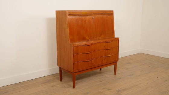 Image 1 of Secrétaire vintage | Erling Torvits | Teck | 104 cm