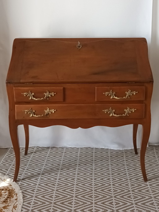 Sekretär mit Dachschräge im Louis Xv-Stil 18. Jahrhundert