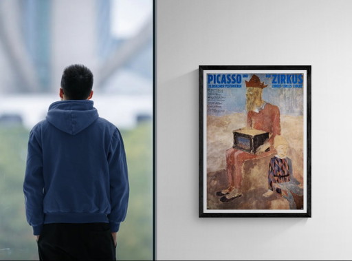 Picasso der Zirkus – Originele vintage tentoonstellingsposter van Pablo Picasso uit 1978 – Modern – 102x76 cm A1