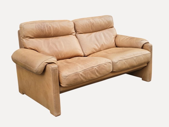 de Sede DS-70 2 seaters in vintage leather, 1980s, Beige (photo 5 of 11)