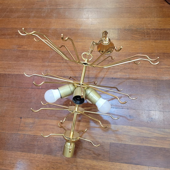 Image 1 of Lámpara de Techo / Chandelier, Mazzega, Cristal de Murano y Metal, 60’-70’s – Italia
