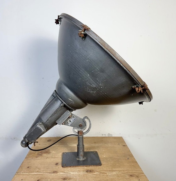 Image 1 of Large Vintage Industrial Aluminium Factory Wall Spotlight, 1970s