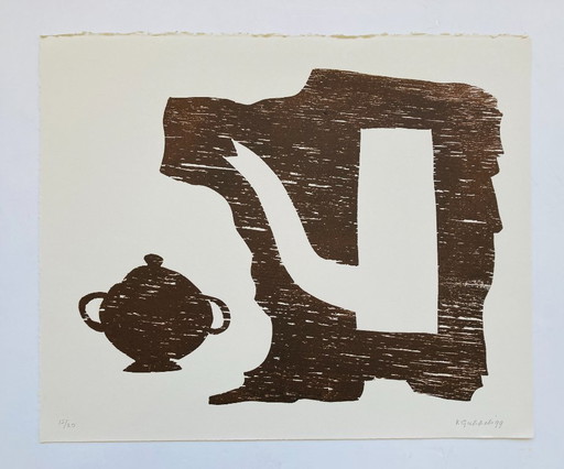 Klaas Gubbels - Woodcut - 1999