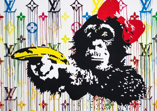 DEATH NYC Estampe d'art signée avec certificat d'authenticité