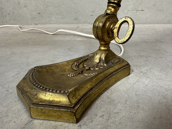 Image 1 of Art nouveau table lamp - flower