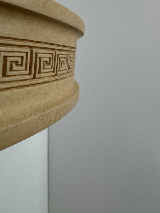 Image 1 of Coppia di applique vintage, gesso beige e vetro smerigliato, Francia, 1970