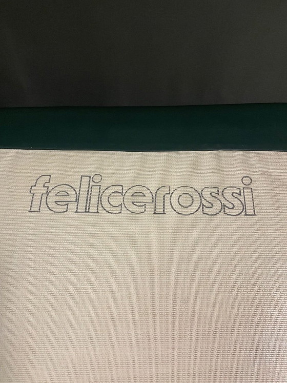 FELICE ROSSIE LOUNGE CHAIR, ANNI '60, Felicerossi, Poltrone, Pelle, Legno, Verde, Modern (foto 8 di 13)