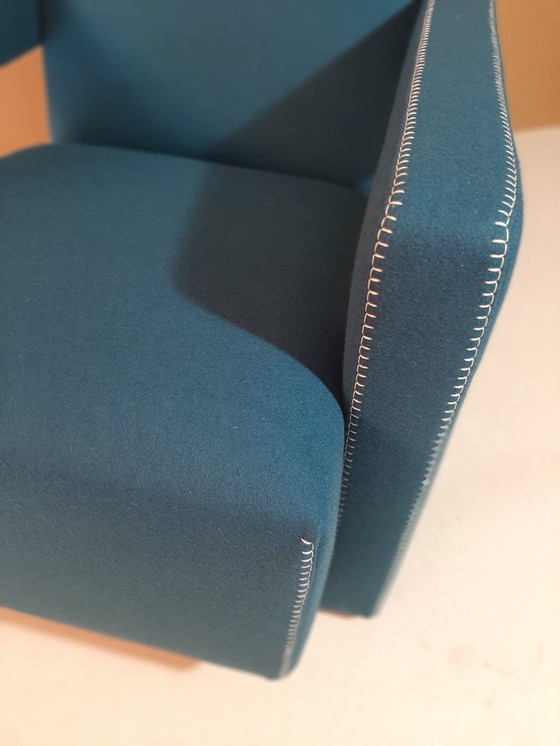 Image 1 of CASSINA 637 UTRECHT fauteuil (NIEUW, NOOIT GEBRUIKT) in 13L OTHANIO WOL met natuurlijke draadstiksels en paardenpunt