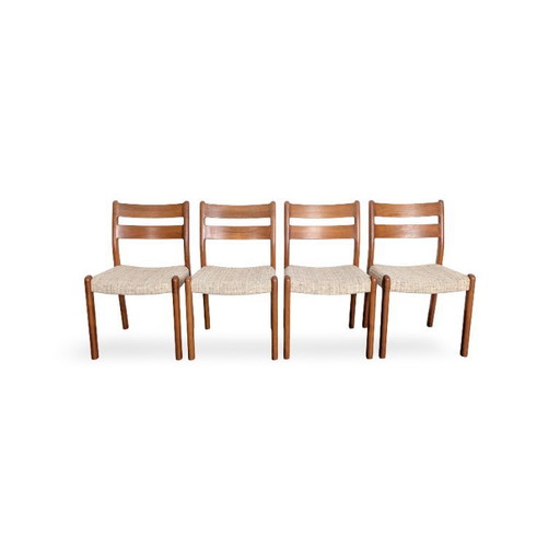 Original 4er Set Midcentury Stühle EMC Mobler danish Teak Design