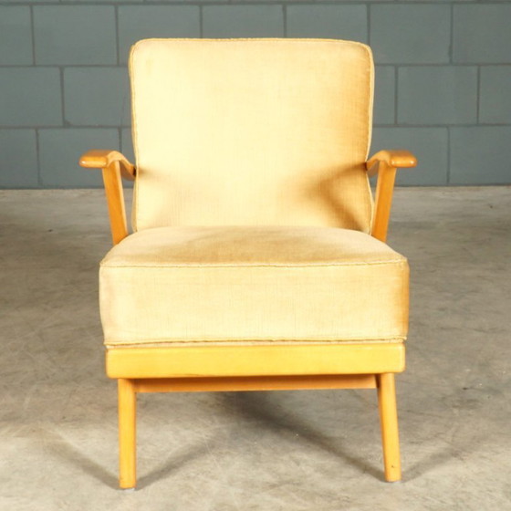 Image 1 of Danish lounge armchairs – walnut – 1960s