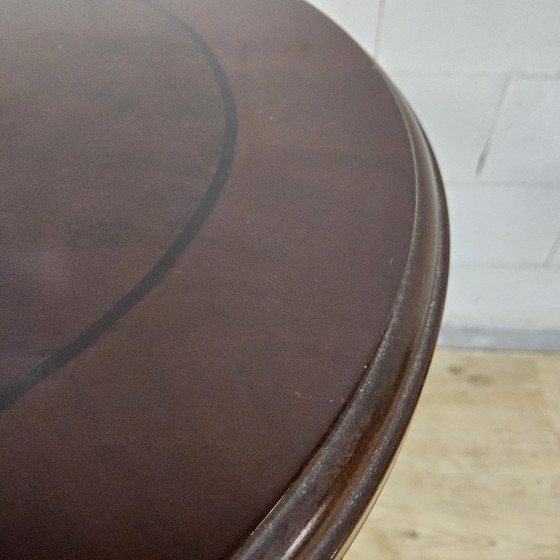 Image 1 of Vintage mahonie houten fineer Edwardian stijl bijzettafel / koffietafel / sidetable