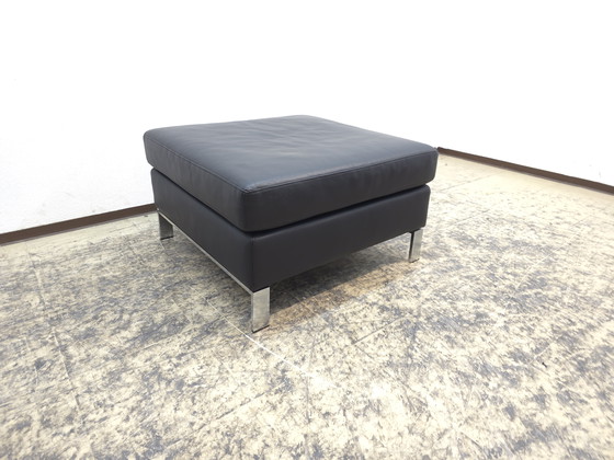 Image 1 of Walter Knoll Foster leren kruk, echt leer, bank, bovenblad