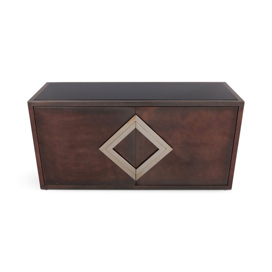 Image 1 of Vintage brass and copper sideboard by Maison Jansen