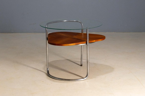 Image 1 of Tavolino a due ripiani, stile Bauhaus, anni '30-'40