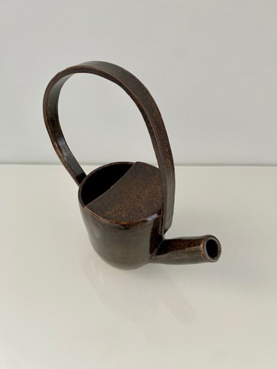 Image 1 of Unique handmade vintage ceramic watering can