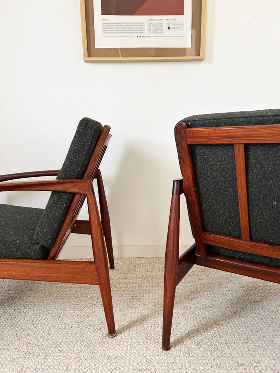 Image 1 of Pair of Kai Kristiansen Paperknife armchairs, 1950s