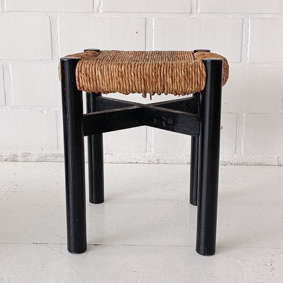 1950s Charlotte Perriand Krukje Stool Meribel Steph Simon – Rattan, Wood (photo 3 of 8)