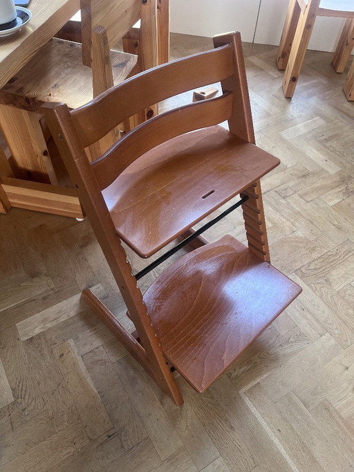 Chaise haute / chaise haute réglable en bois Stokke Tripp Trapp