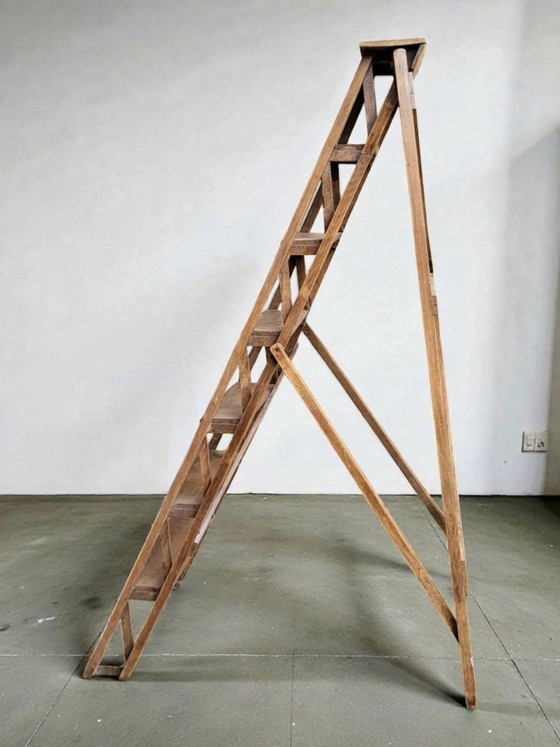 Bibliotheks-Trittleiter – Hocker, Wood (photo 6 of 9)
