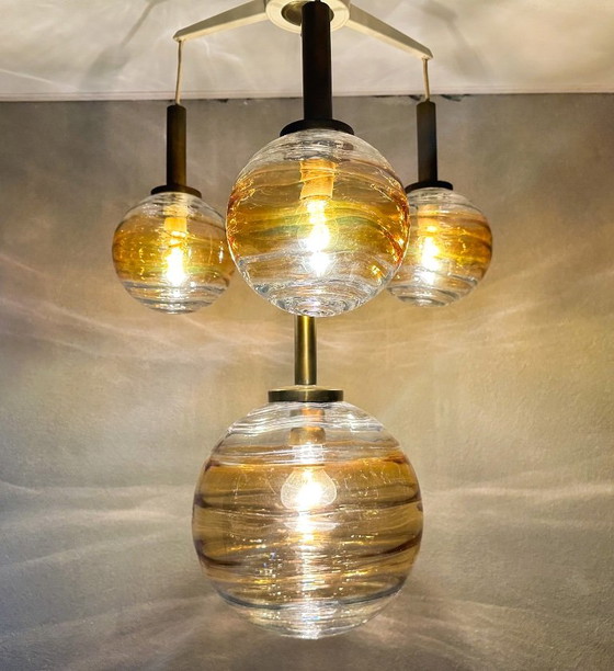 Vintage Doria cascade lamp – Hanglampen, Glas, Kunststof (photo 6 of 10)
